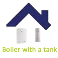 The image contains the text: I have a boiler with a tank