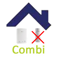 The image contains the text: I currently have a Combi boiler