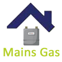 The image contains the text: I have mains gas